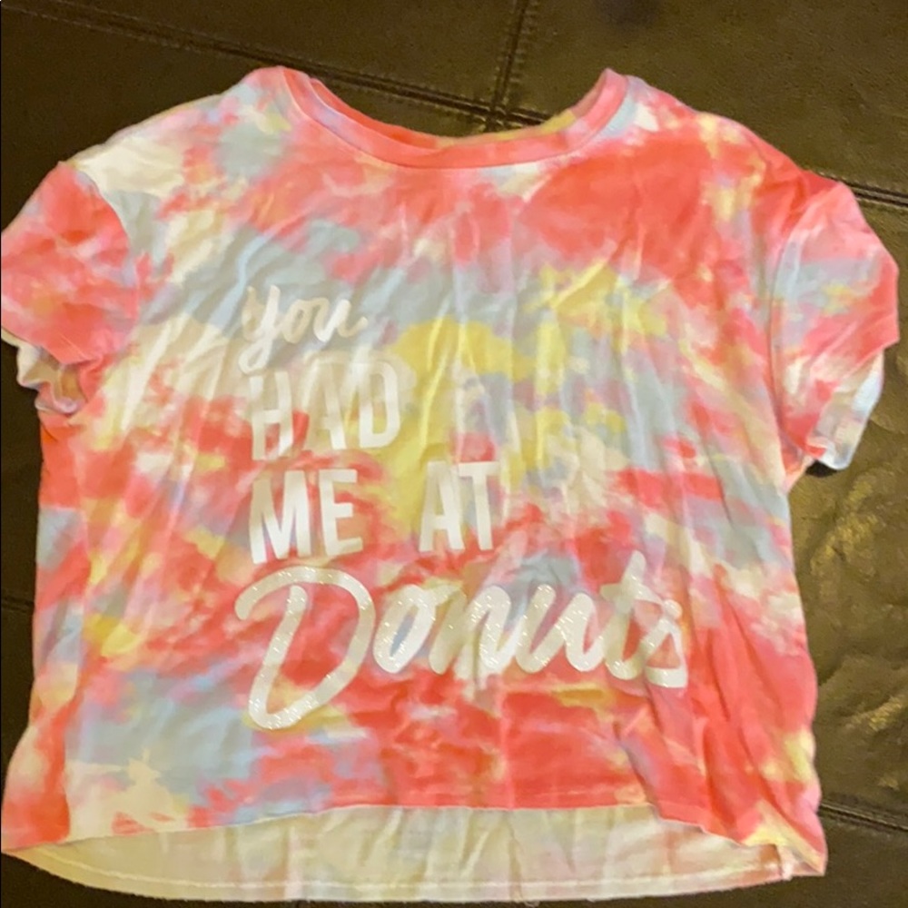 Justice tie die tee